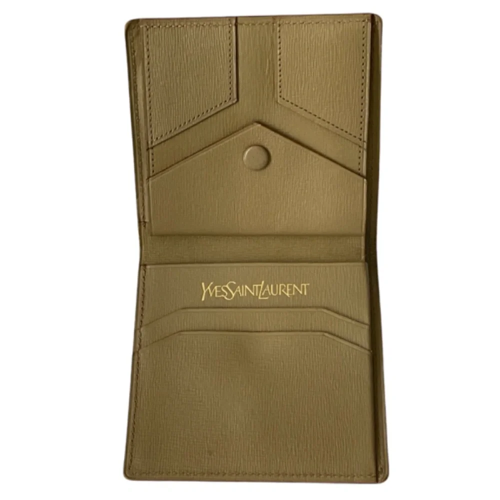 Vintage Yves Saint Laurent Tan Bifold Wallet - Picture 4 of 16